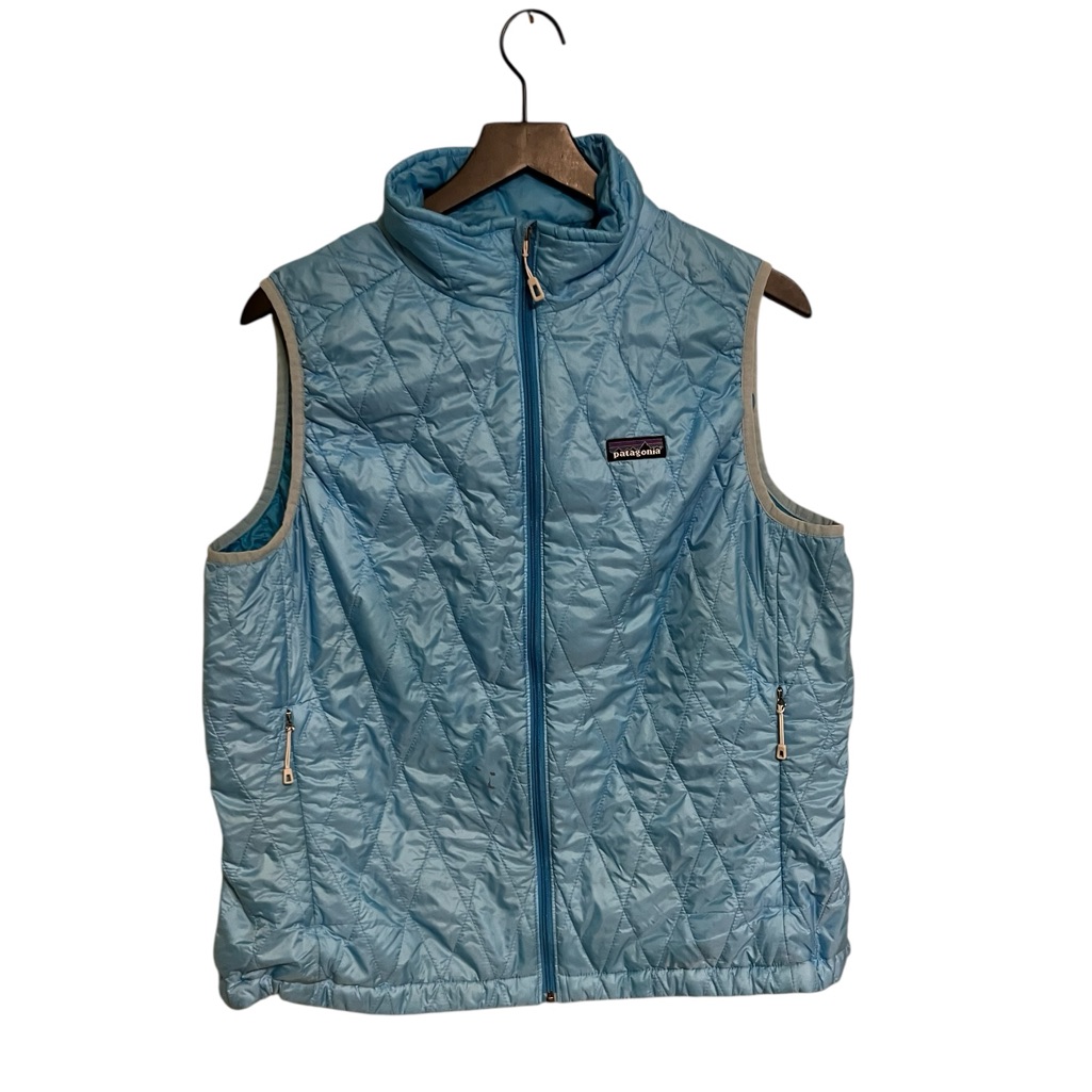 Patagonia Light Blue Quilted Vest